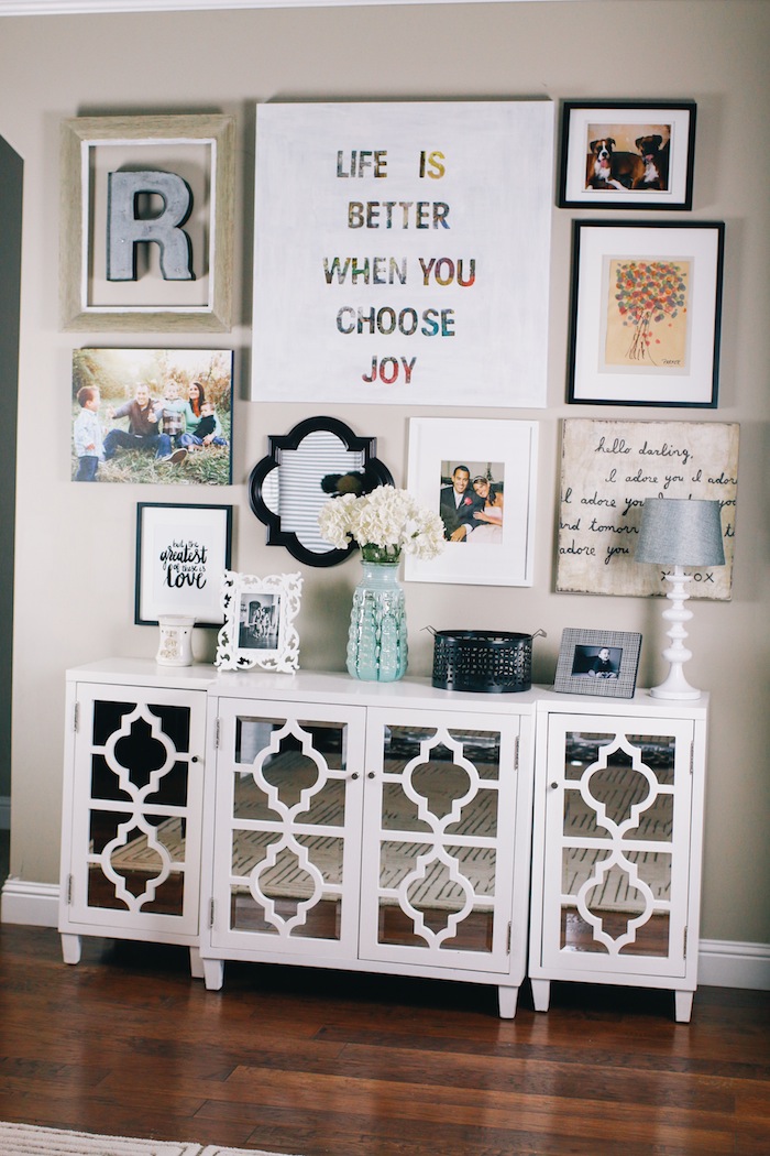 Gallery Wall Idea for Dining Room by HouseofRoseBlog.com