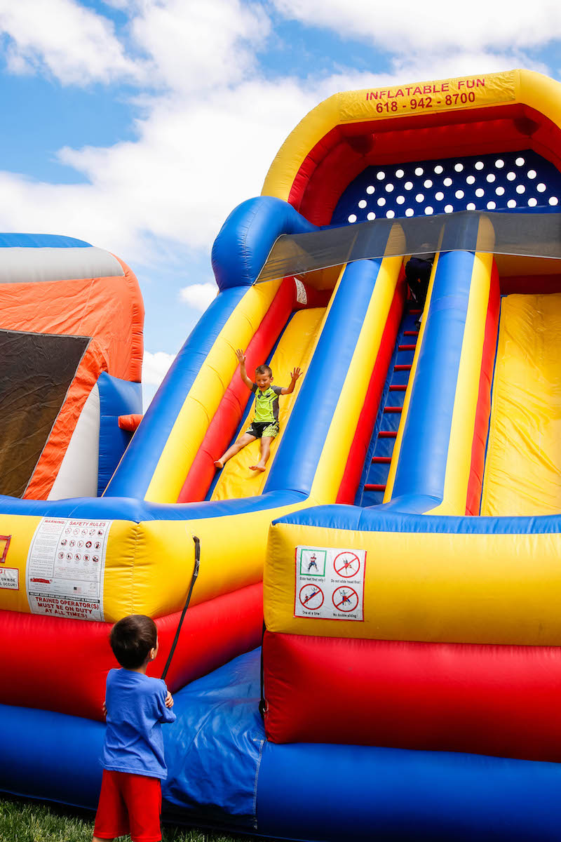 Bounce House Birthday Party for a Five Year Old