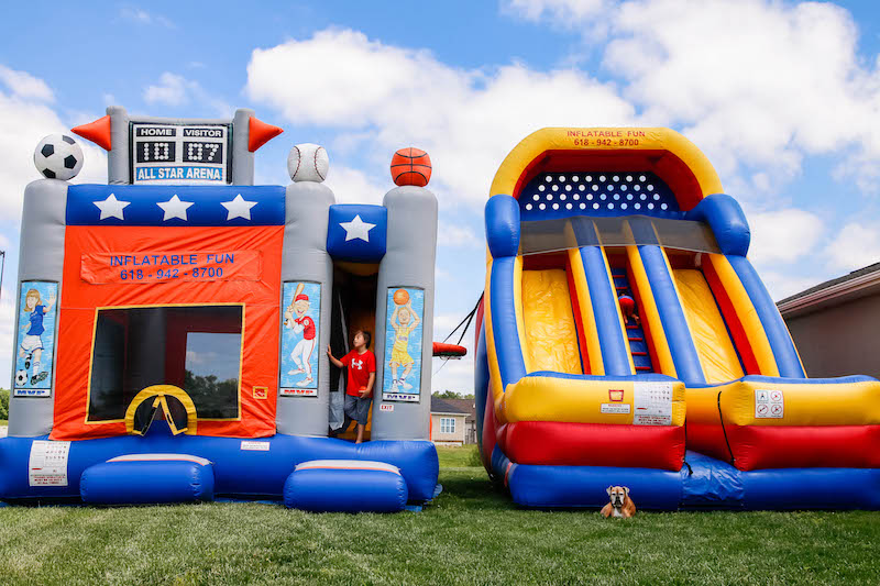 Bounce House Birthday Party for a Five Year Old