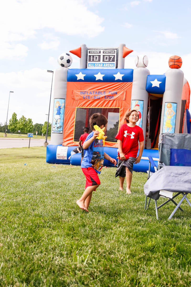 Bounce House Birthday Party for a Five Year Old