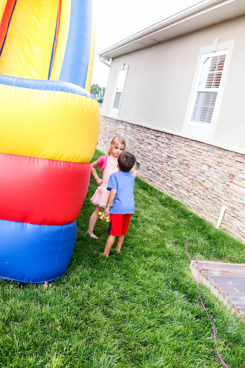 Bounce House Birthday Party for a Five Year Old