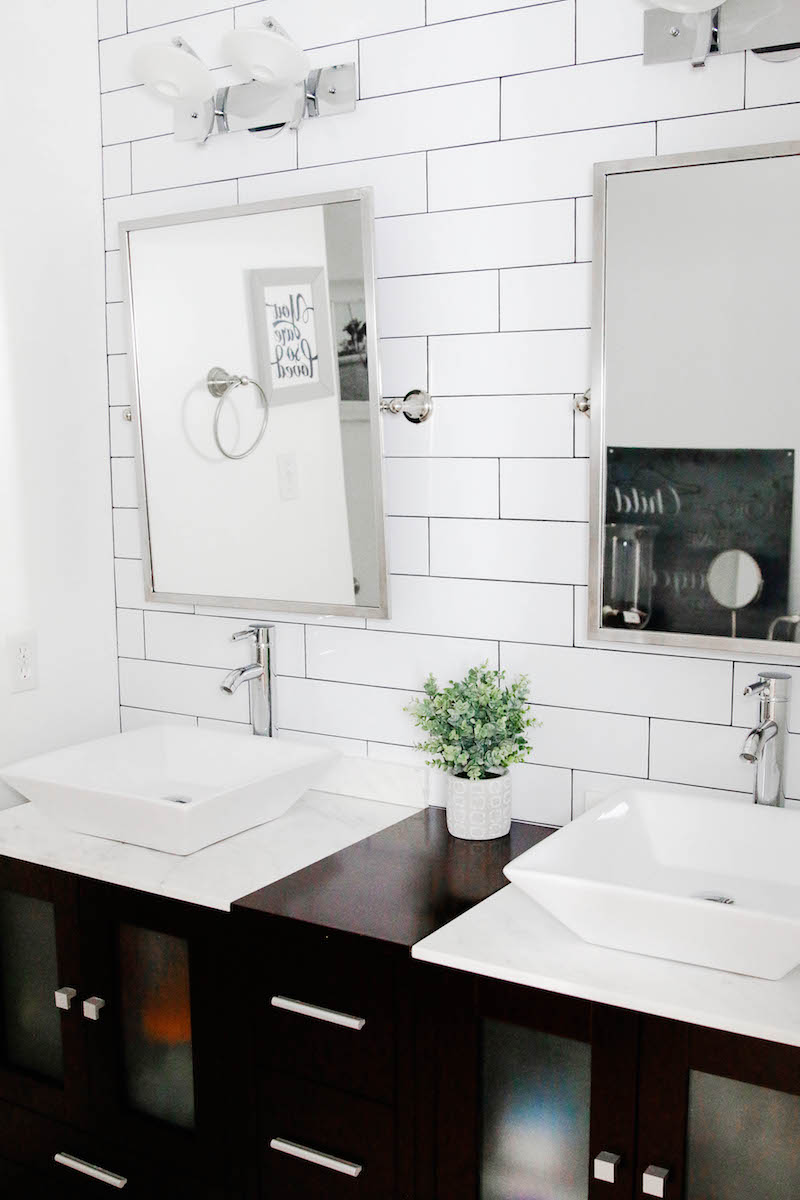 Updated Home Tour - House of Rose - Bathroom - Subway Tile