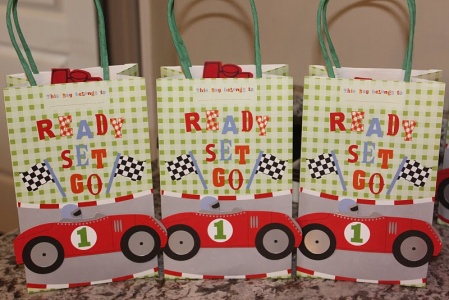 Race Car Birthday Treat Bags