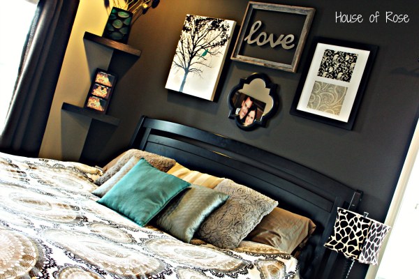 Master Bedroom Wall Makeover Bed