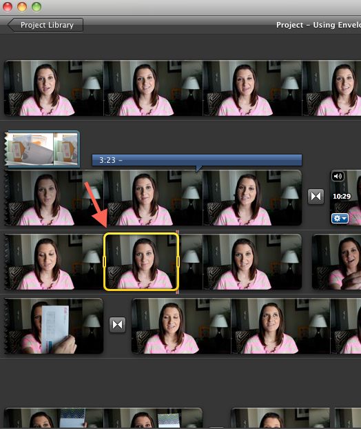 how to delete a clip on imovie
