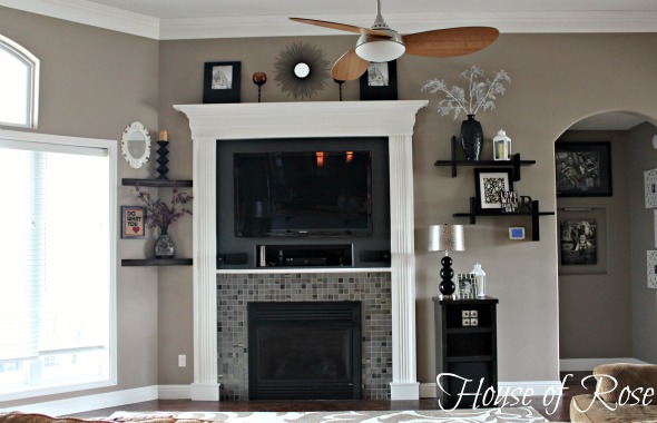 fireplace turned fancy modern