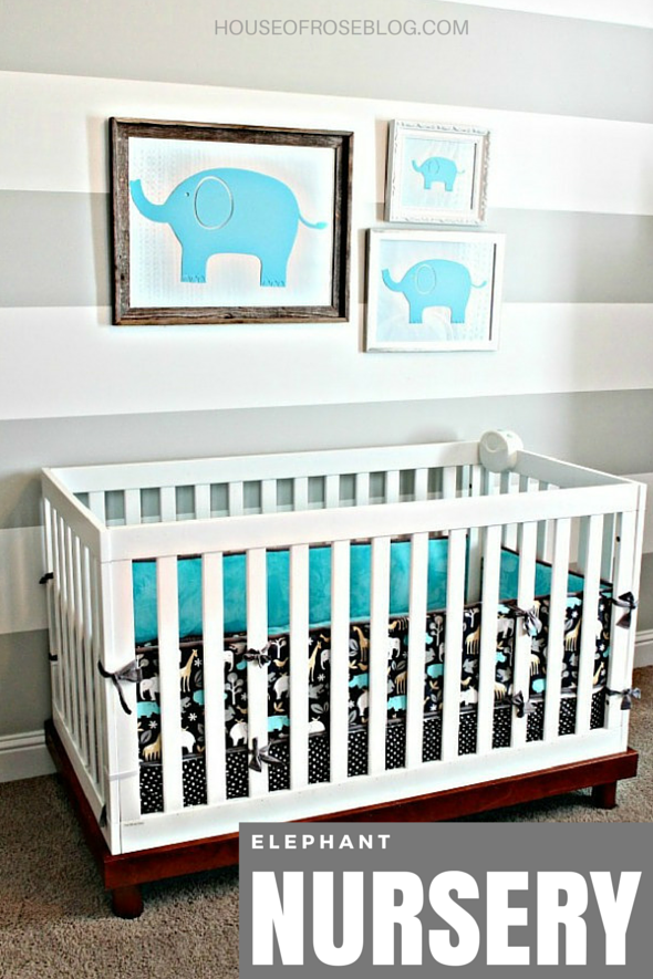 Boy nursery 2024 elephant theme