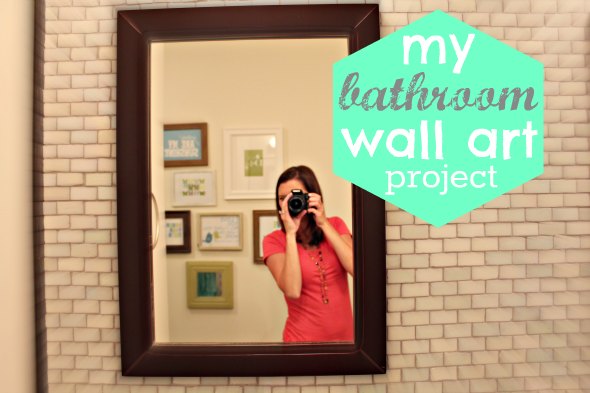 bathroom wall art project