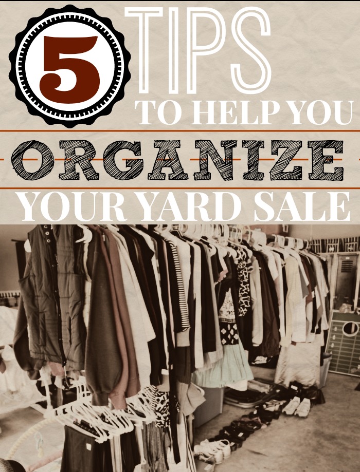 How To Organize Yard Sale Items