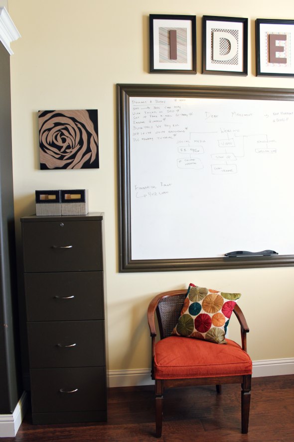 Work From Home Office Space White Board