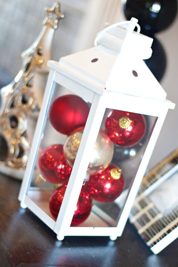 Holiday Mantel Decor Lantern