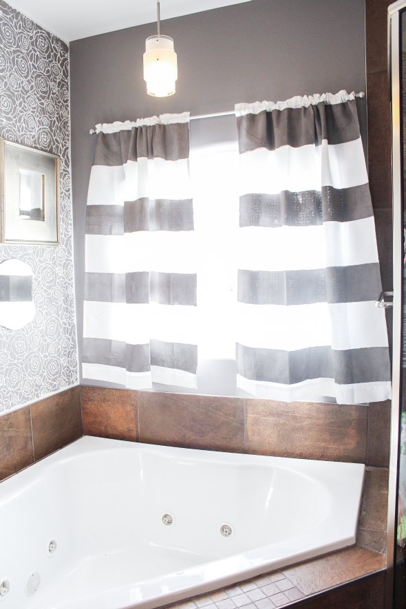 Easy Curtain Ideas For Bathroom Windows Image Of Bathroom And Closet