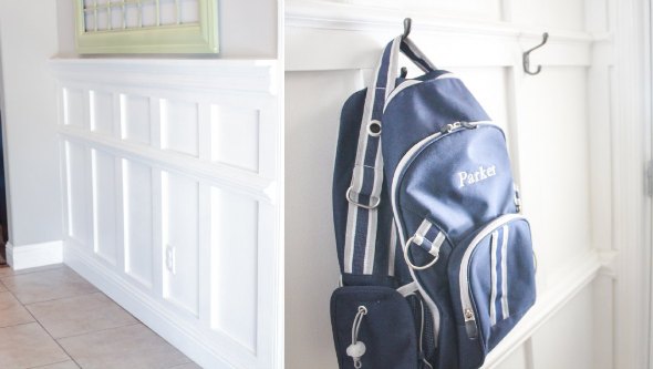 Entryway Design Backpack Hooks