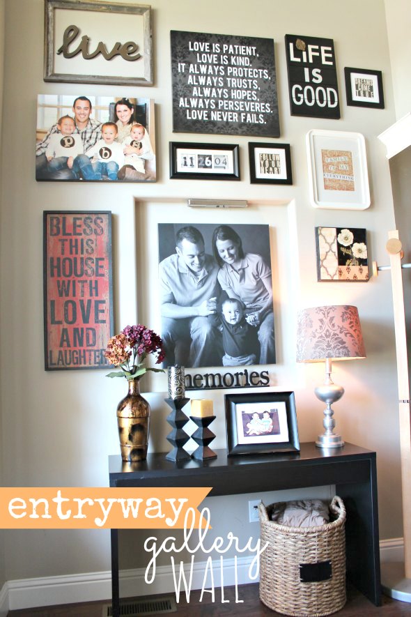 Entryway Gallery Wall Design