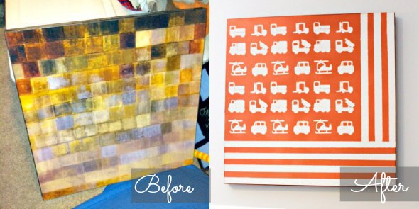 Painting Canvas Ideas - Make an Old Canvas New