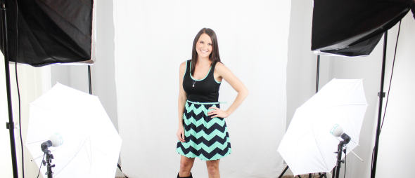 Chevron Fashion Trend - Mint & Black Dress by Kikilarue