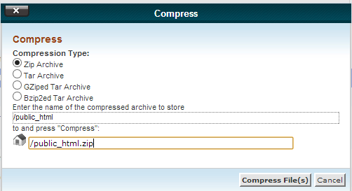 Choose your compression format