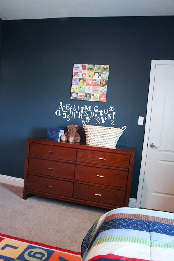 navy blue boys room