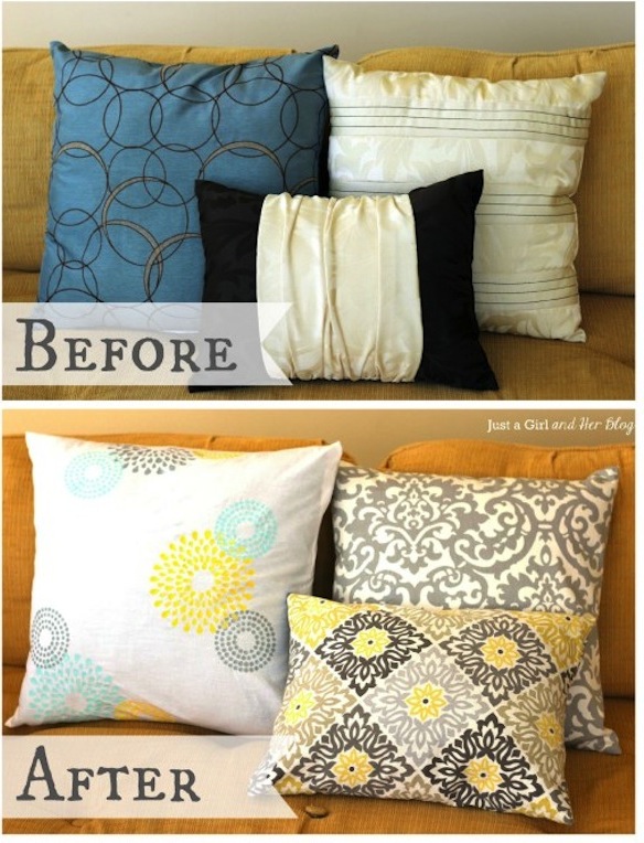 Dollar Decor Pillow Makeover