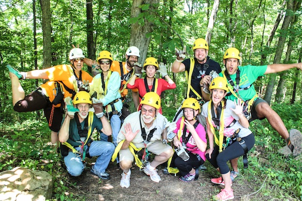 Zip Line Tour Shawnee Bluffs