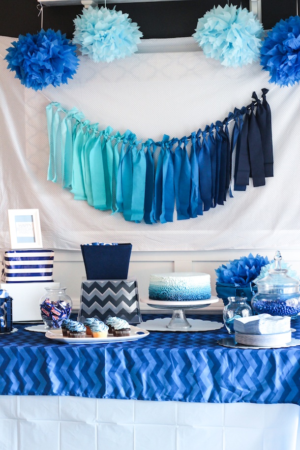 Blue Ombre Birthday Party