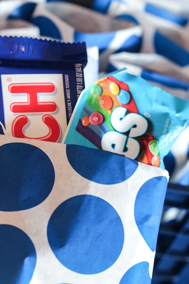 Blue Ombre Birthday Party Favors