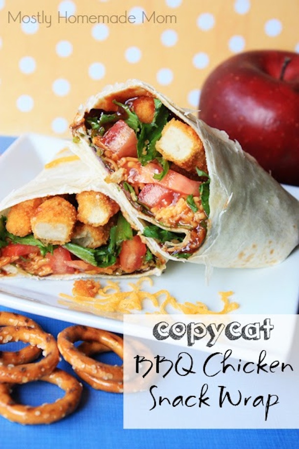 Copycat BBQ Chicken Snack Wrap 1