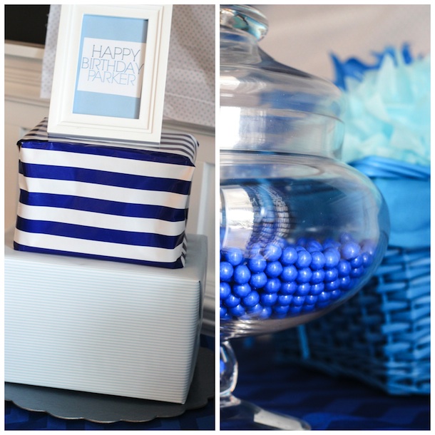 Blue Ombre Birthday Party Decor