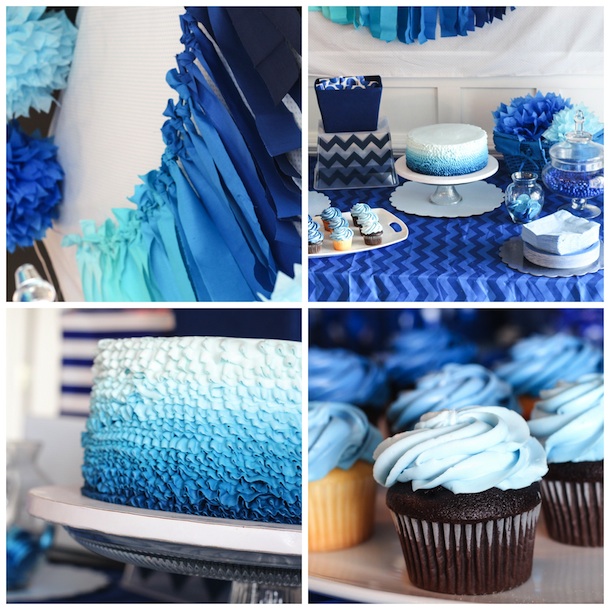 Blue Ombre Birthday Party