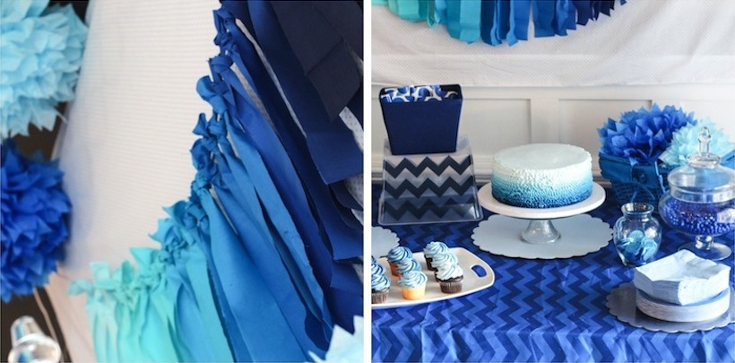 Blue Ombre Birthday Party