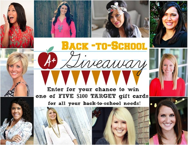 Back-to-School GIVEAWAY: Win 5 $100 Target Gift Cards