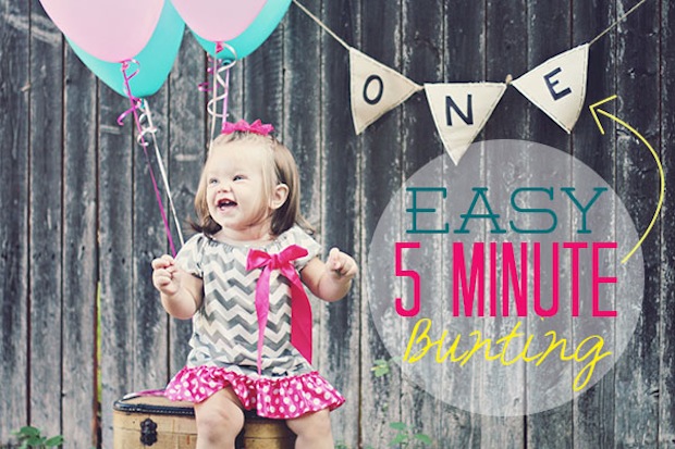 5 Minute Easy Bunting Inspire Me Please Weekend Blog Hop