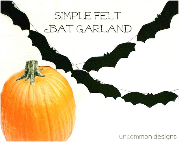 Simple Felt Garland for Fall Inspire Me Please Weekend Blog Hop