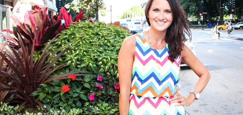 Fashion for Moms: Chevron Dress