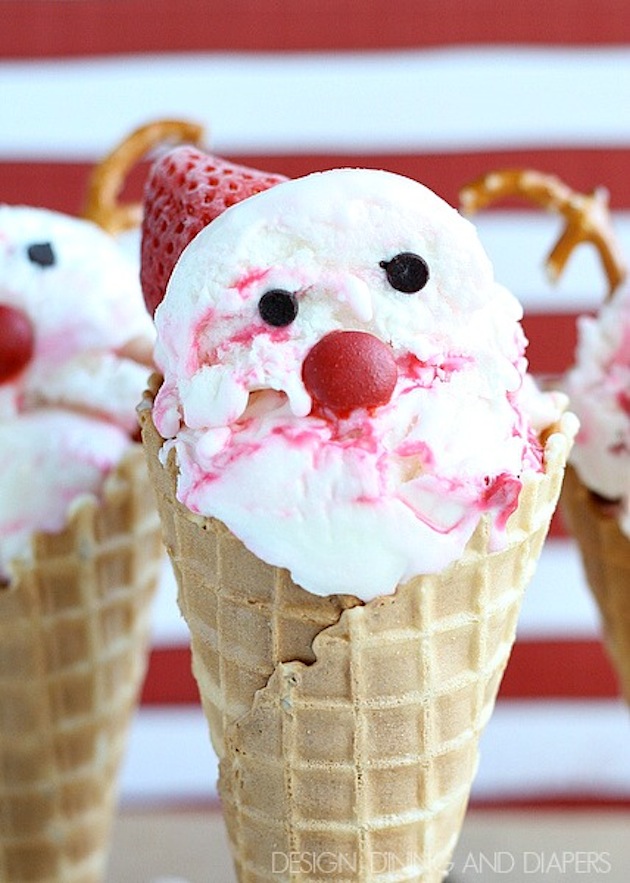 Ice-Cream-Cone-Santa-using-Peppermint-Ice-Cream.-So-fun-and-yummy-via-@tarynatddd