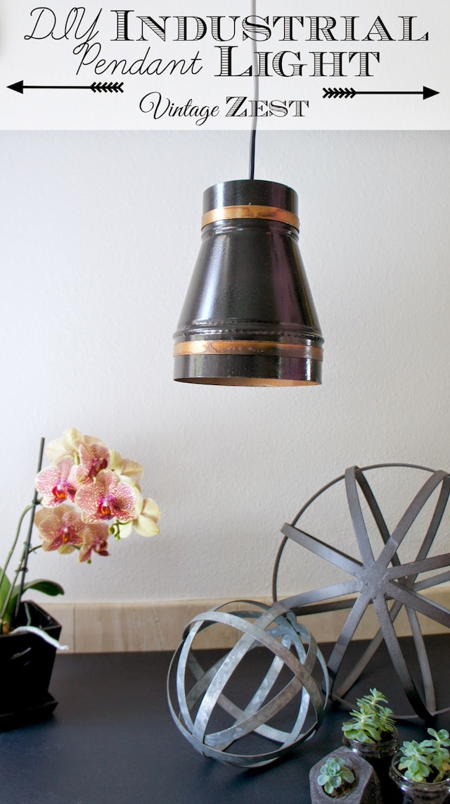 DIY Industrial Pendant Light #shop #LEDSavings #CollectiveBias 1