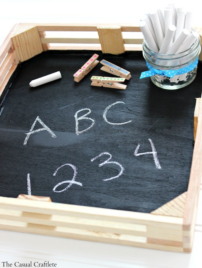 Easy-DIY-Kids-Chalkboard-Tray