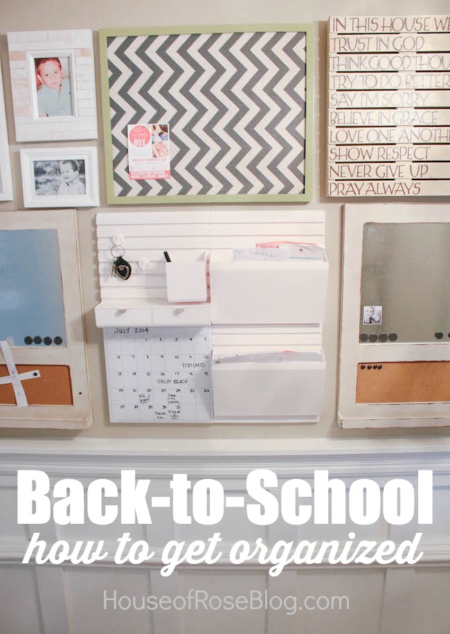 Back to School Organizing Tips