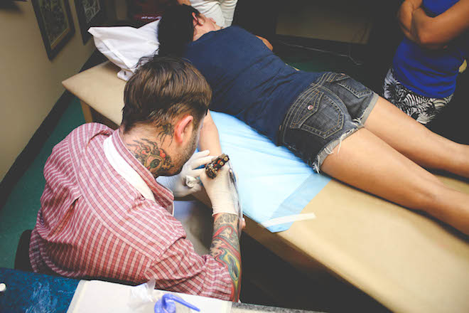 Getting A Tattoo