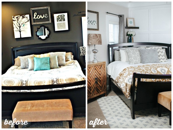 Master Bedroom Makeover Before and After