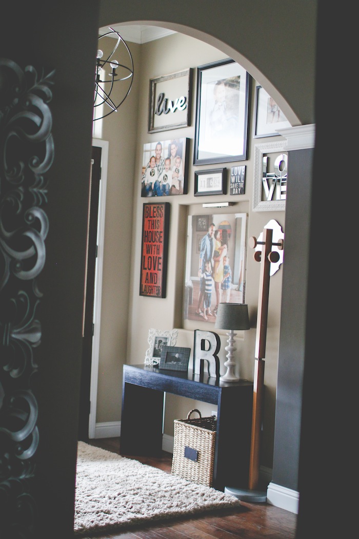 Entryway Design Ideas - Gallery Wall by HouseofRoseBlog.com