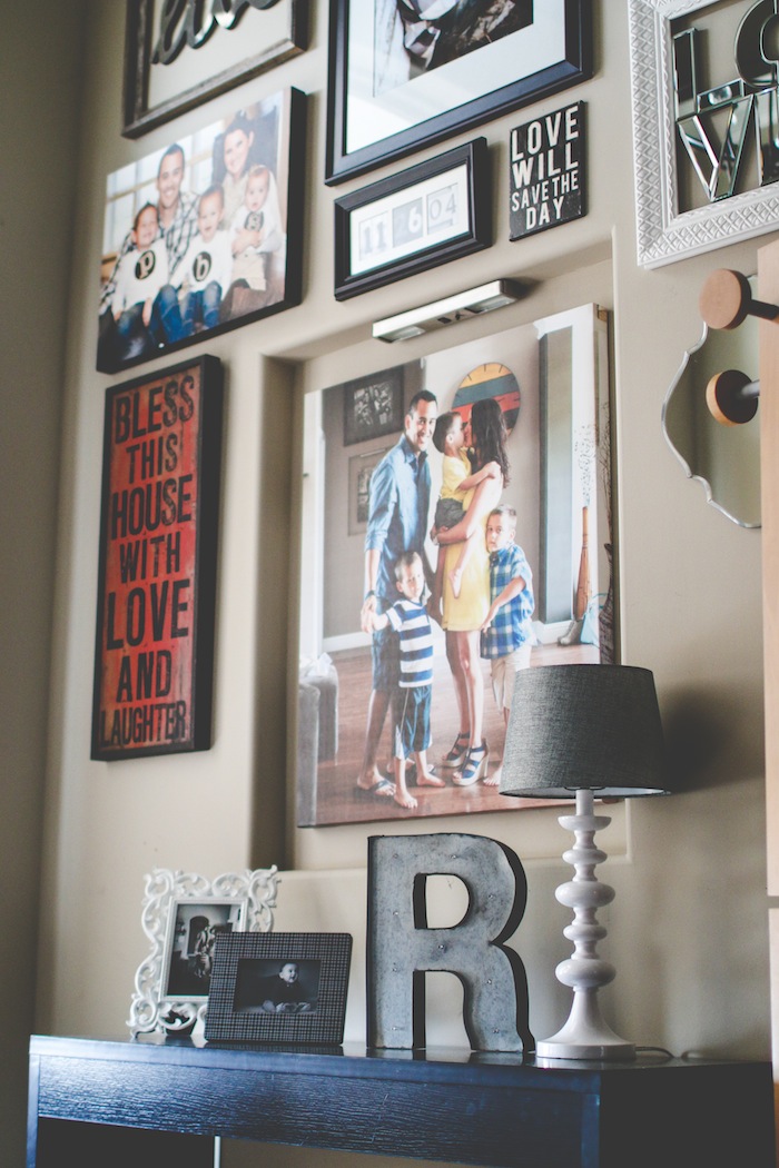 Entryway Design Ideas - Gallery Wall by HouseofRoseBlog.com