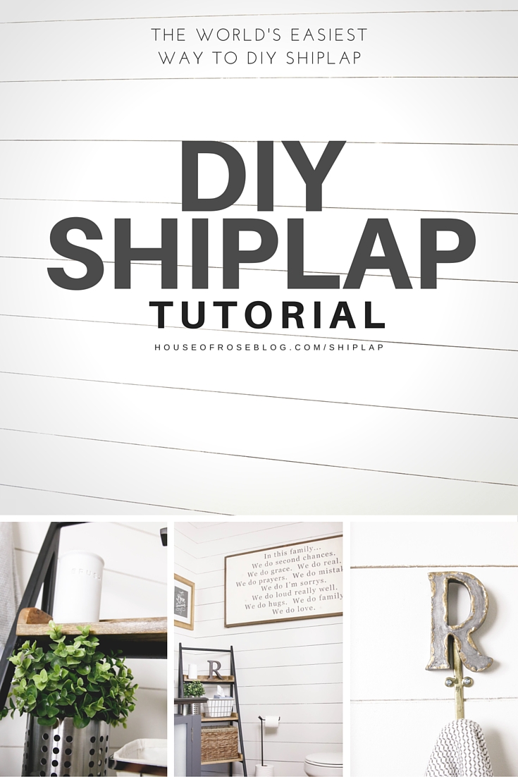 DIY SHIPLAP TUTORIAL | HOW TO DIY A WHITE WOOD WALL | EASY AND INEXPENSIVE