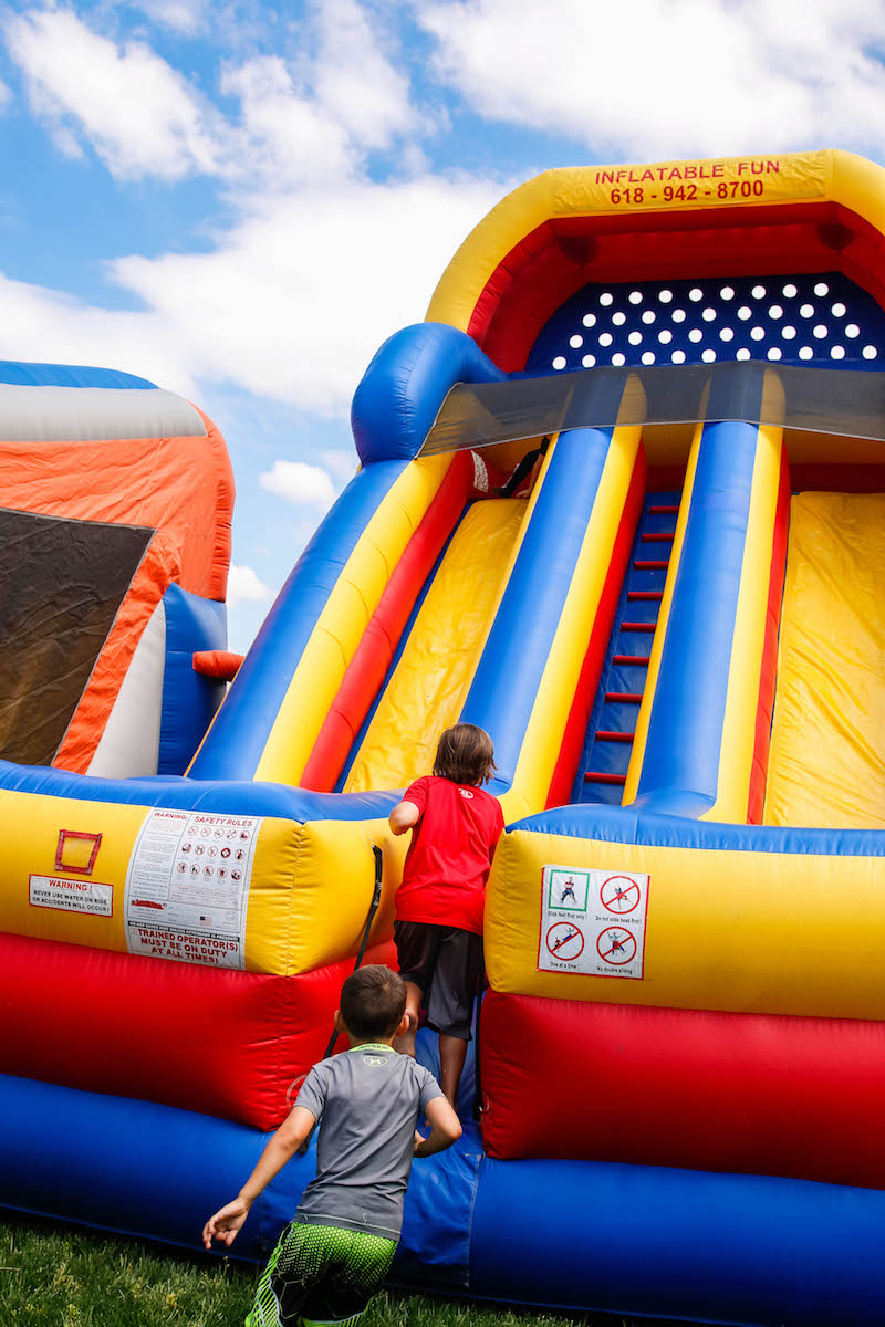 Bounce House Birthday Party for a Five Year Old