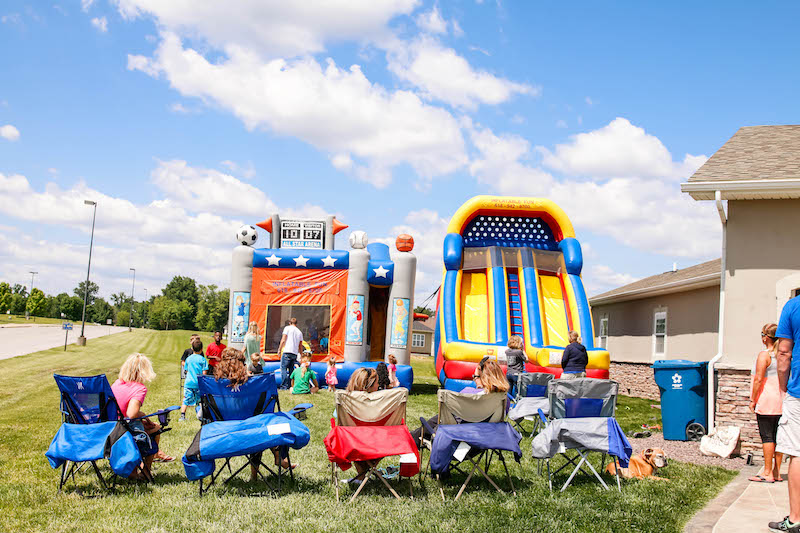 Bounce House Birthday Party for a Five Year Old