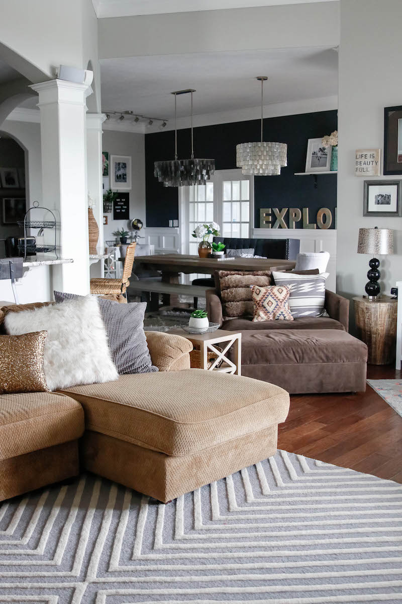 Living Room Makeover - Modern Farmhouse Eclectic