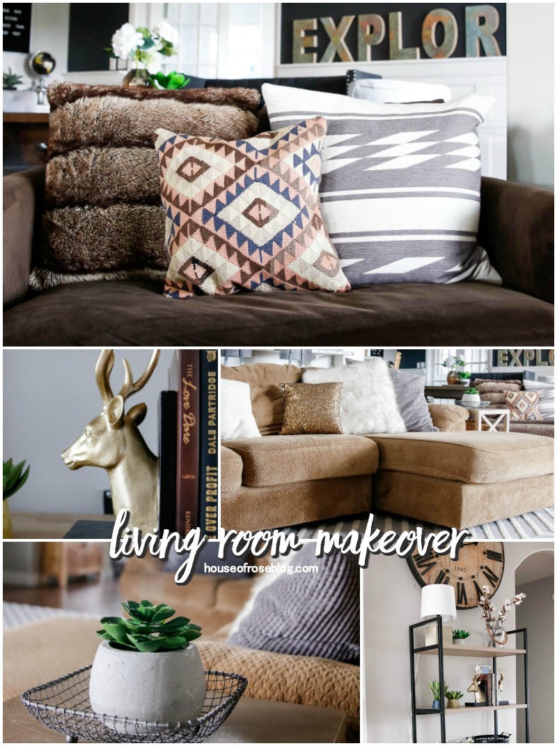 Living Room Makeover - Modern Farmhouse Eclectic